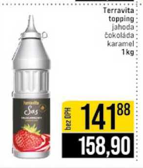 Terravita topping jahoda čokoláda karamel 1 kg