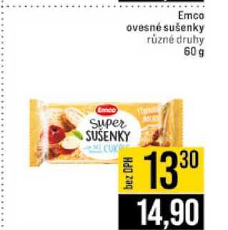 Emco ovesné sušenky různé druhy 60g
