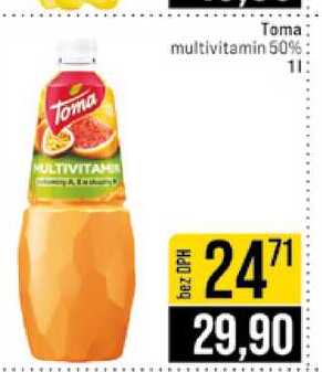 Toma multivitamin 50% 1l