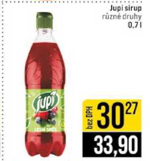 Jupi sirup různé druhy 0,7l