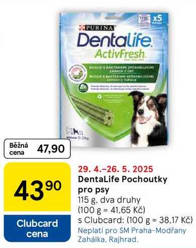 DentaLife Pochoutky pro psy, 115 g