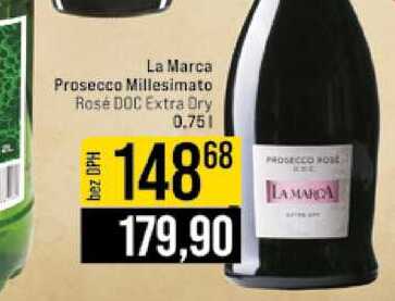 La Marca Prosecco Millesimato Rose DOC Extra Dry 0.75l
