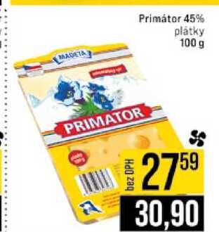 Primátor 45% plátky 100 g 