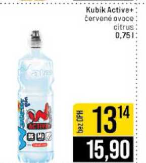 Kubik Active+ červené ovoce citrus 0,75l