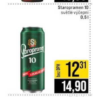 Staropramen 10 světlé výčepni 0.5l