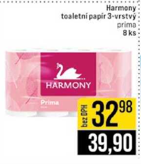 Harmony toaletní papír 3-vrstvý prima 8 ks 