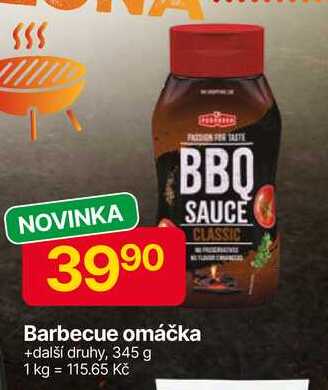 Barbecue omáčka +další druhy, 345 g 