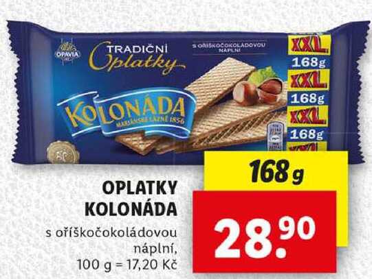 OPLATKY KOLONÁDA, 168 g
