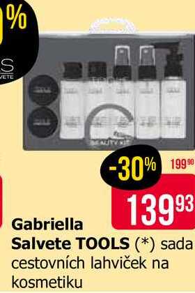 Gabriella Salvete TOOLS sada cestovních lahviček na kosmetiku 