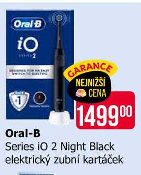 Oral-B Series iO 2 Night Black elektrický zubní kartáček 