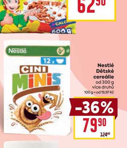 Nestlé Dětské cereálie od 300 g 