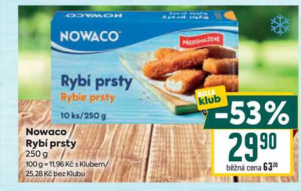 Nowaco Rybí prsty 250 g 