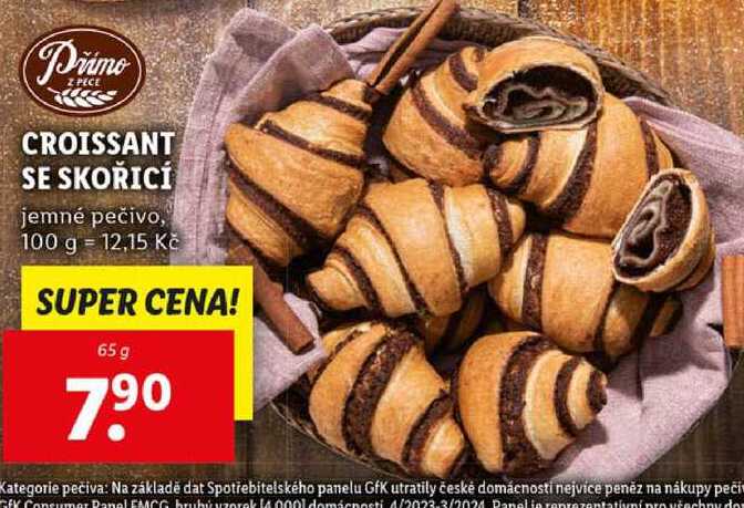 CROISSANT SE SKOŘICÍ, 65 g