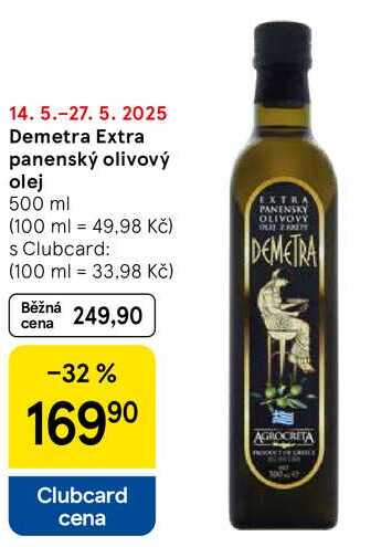 Demetra Extra panenský olivový olej, 500 ml 