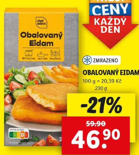 OBALOVANÝ EIDAM, 230 g