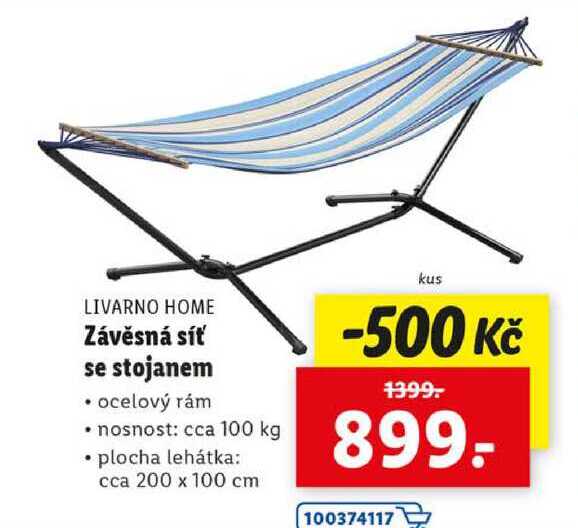 Závěsná síť se stojanem 