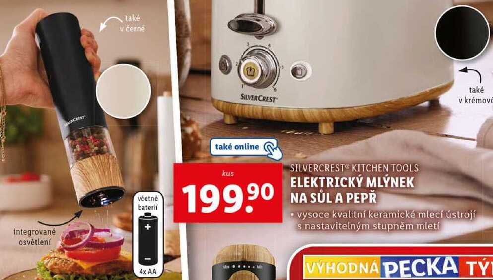 ELEKTRICKÝ MLÝNEK NA SŮL A PEPŘ 