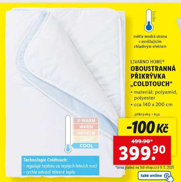 OBOUSTRANNÁ PŘIKRÝVKA „COLDTOUCH" 