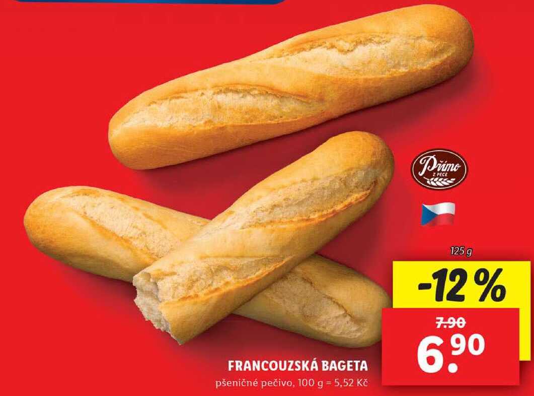 FRANCOUZSKÁ BAGETA, 125 g 