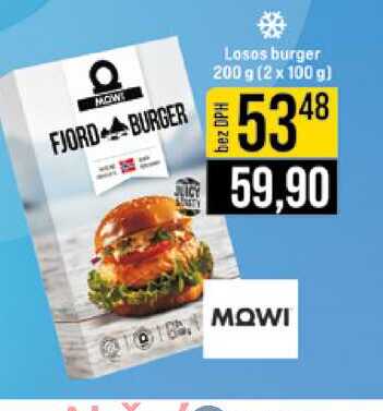 Losos burger 200 g (2 x 100 g) 
