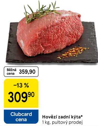 Hovězí zadní kýta, 1 kg 