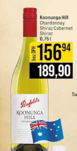 Koonunga Hill Chardonnay Shiraz Cabernet Shiraz 0,75l