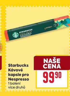 Starbucks Κávové kapsle pro Nespresso 1 balení 