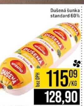 Dušená šunka standard 60% 