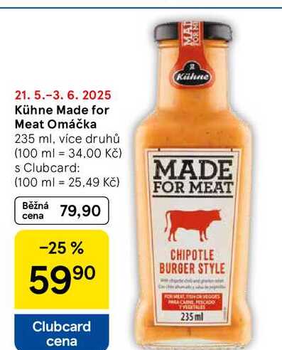 Kühne Made for Meat Omáčka, 235 ml, více druhů 