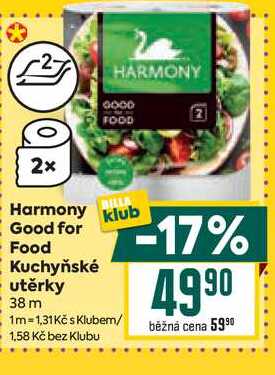 Harmony Good for Food Kuchyňské utěrky 38 m 