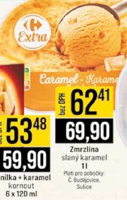Zmrzlina slaný karamel 1l