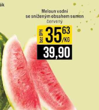 Meloun vodní se sníženým obsahem semen červený 