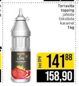 Terravita topping jahoda čokoláda karamel 1 kg