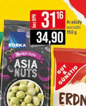 Arašidy wasabi 150 g