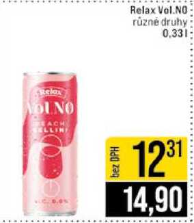 Relax Vol.NO různé druhy 0,33l