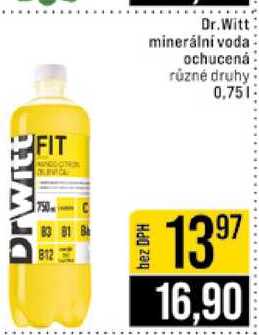 Dr.Witt minerální voda ochucená různé druhy 0,75l