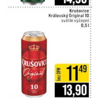 Krušovice Královský Original 10 světlé výčepní 0.5l