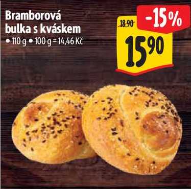 Bramborová bulka s kváskem, 110 g 