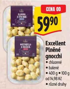Excellent Plněné gnocchi, 400 g