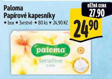 Paloma Papírové kapesníky, 80 ks 