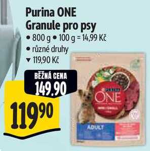 Purina ONE Granule pro psy, 800 g
