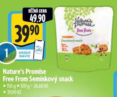 Nature's Promise Free From Semínkový snack, 150 g 
