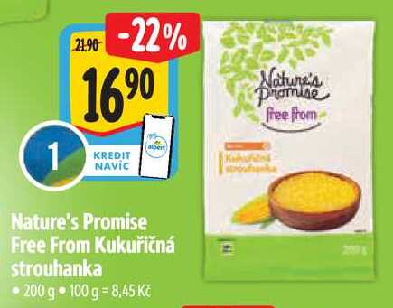 Nature's Promise Free From Kukuřičná strouhanka, 200 g