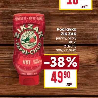 Podravka ZIK ZAK jemný, ostrý 310 g  
