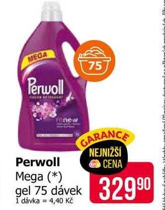 Perwoll Mega gel 75 dávek 