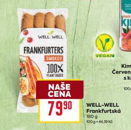 WELL-WELL Frankfurtská 180 g 