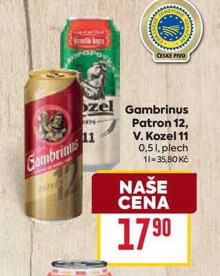 V. Kozel 11 0,51, plech