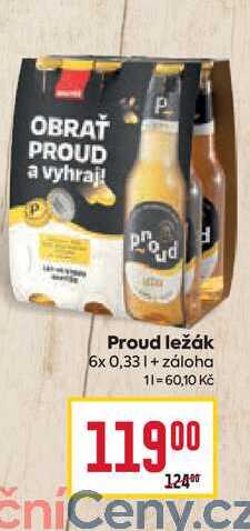 Proud ležák 6x 0,33l