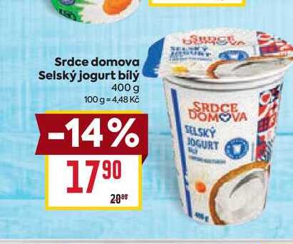 Srdce domova Selský jogurt bílý 400 g