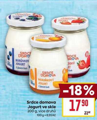 Srdce domova Jogurt ve skle 200 g